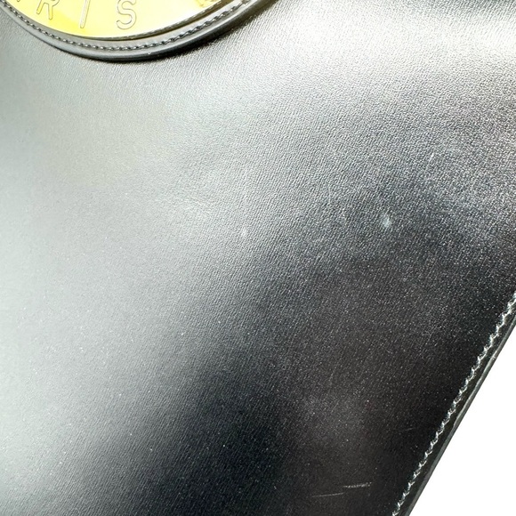 Celine 2-Way Black Leather Smooth Crossbody Top Handle Bag - Picture 8 of 15